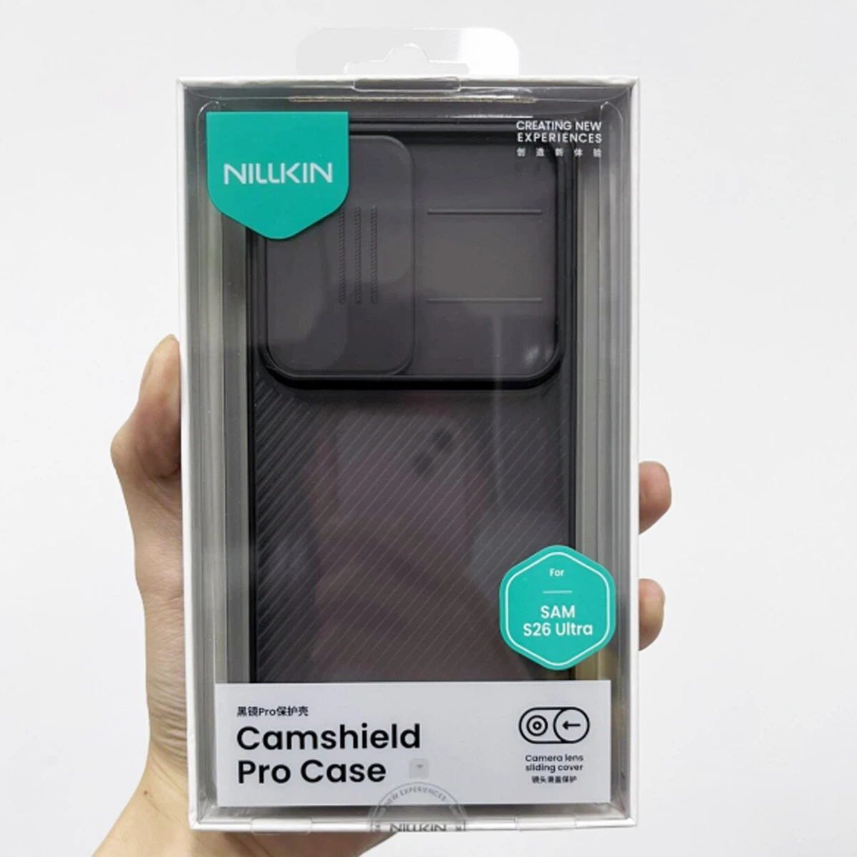 گارد ضدضربه دودی Samsung Galaxy S26 Ultra مارک نیلکین مدل Camshield Pro Clear