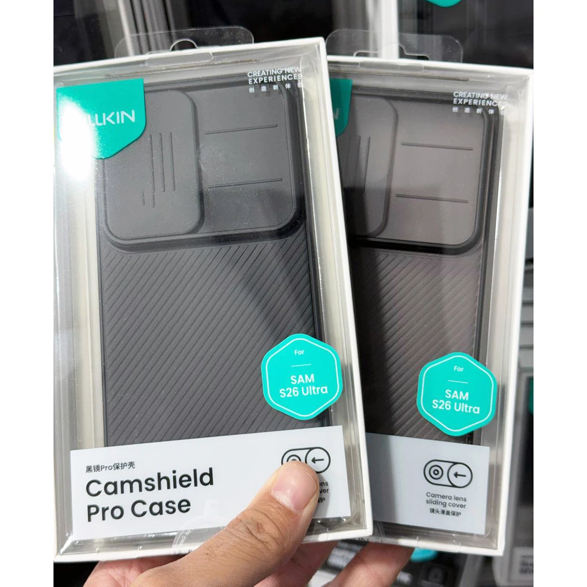 گارد ضدضربه دودی Samsung Galaxy S26 Ultra مارک نیلکین مدل Camshield Pro Clear