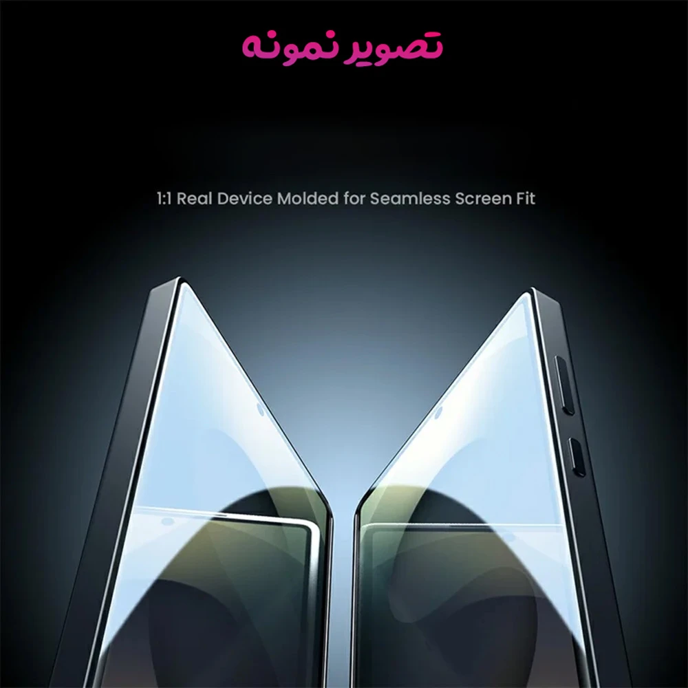 گلس تمام شفاف Samsung Galaxy S25 Ultra مارک KUSA مدل 3D Large ARC