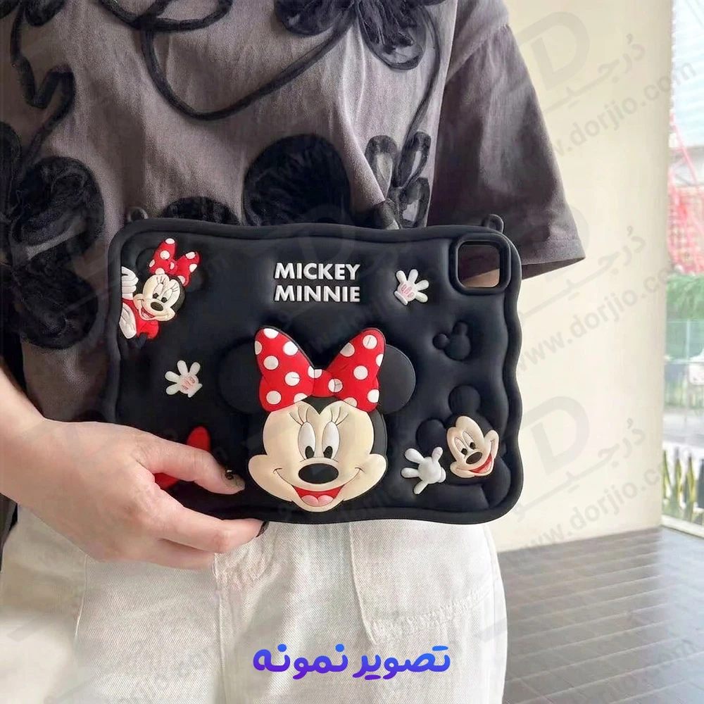 قاب سیلیکونی فانتزی تبلت Samsung A9 Plus ( T505 ) طرح مینی‌ و‌ میکی‌موس Mickey Minnie