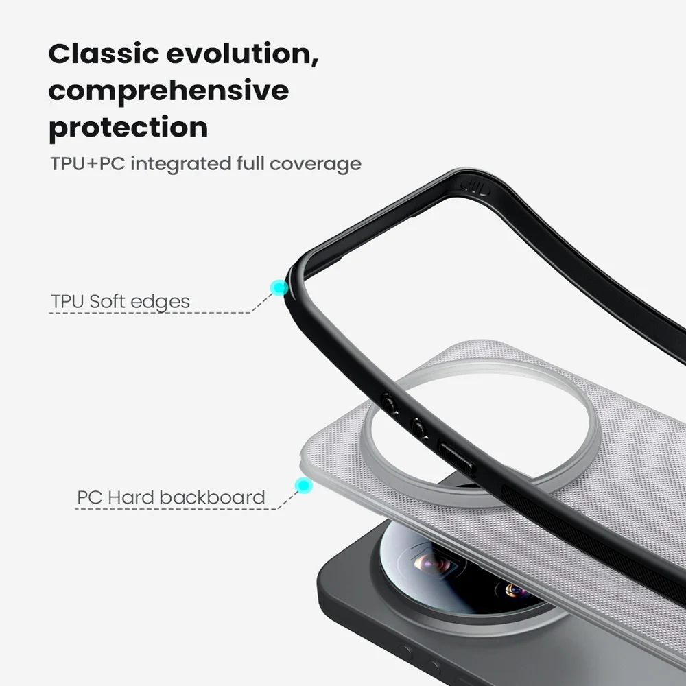 قاب ضدضربه دودی Xiaomi 17 Ultra مارک نیلکین مدل Super Frosted Shield Pro Clear قاب ضدضربه دودی Xiaomi 17 Ultra مارک نیلکین مدل Super Frosted Shield Pro Clear