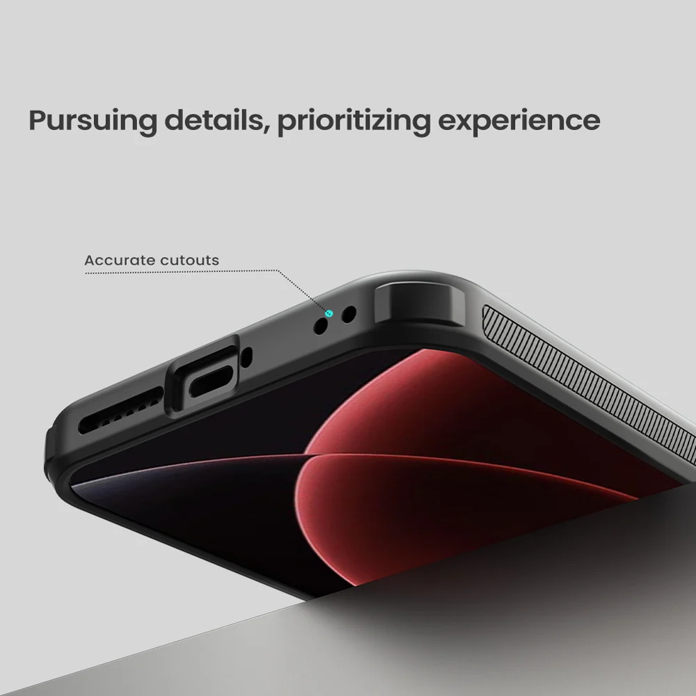 قاب ضدضربه دودی Xiaomi 17 Ultra مارک نیلکین مدل Super Frosted Shield Pro Clear