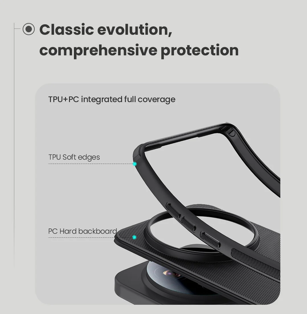 قاب ضدضربه مگنتی Xiaomi 17 Ultra مارک نیلکین مدل Super Frosted Shield Pro Magnetic