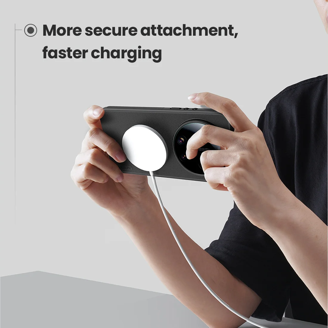 قاب ضدضربه مگنتی Xiaomi 17 Ultra مارک نیلکین مدل Super Frosted Shield Pro Magnetic