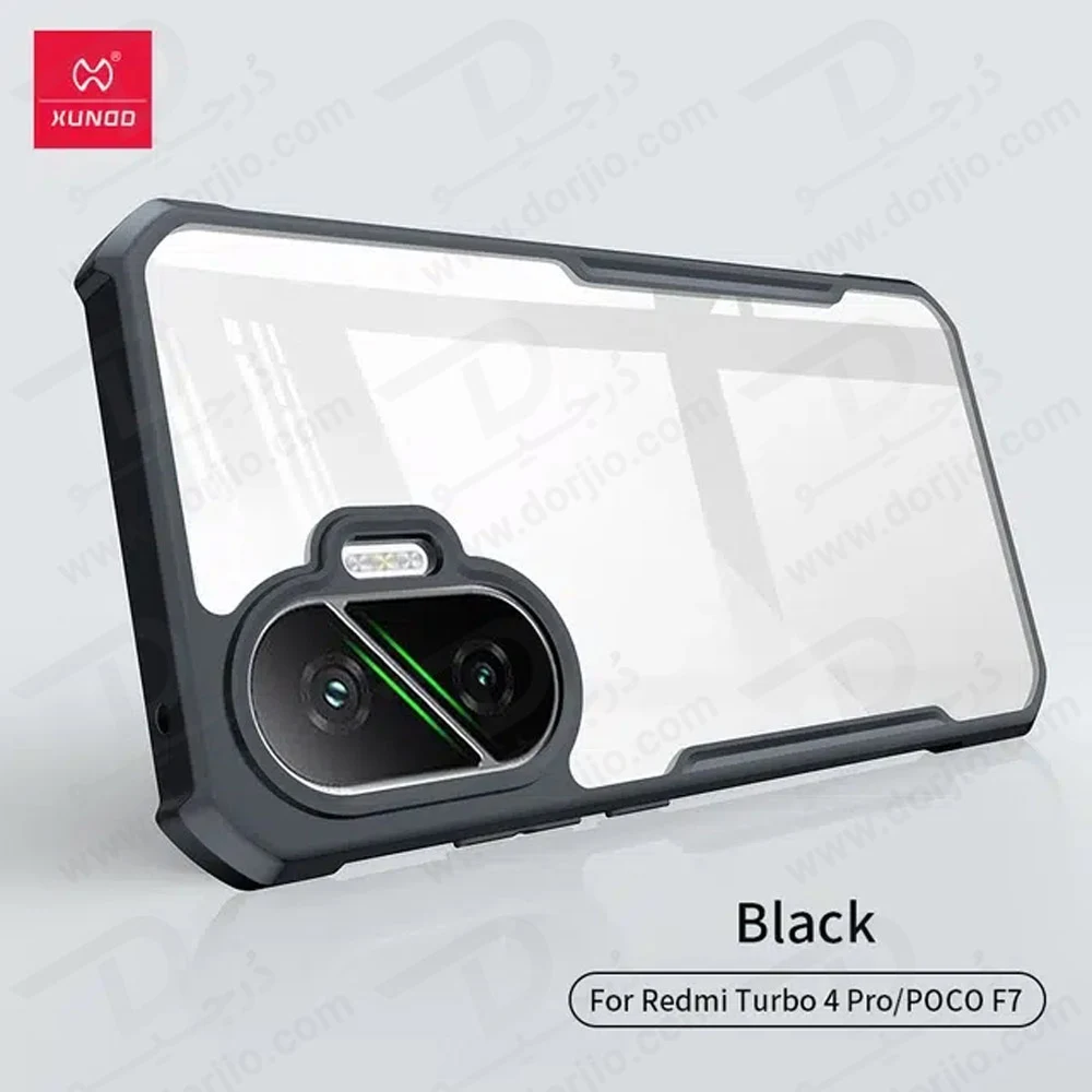 کریستال شیلد شفاف Poco F7 مارک XUNDD سری Beatle