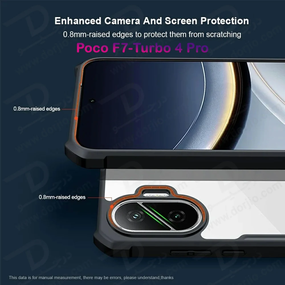 کریستال شیلد شفاف Poco F7 مارک XUNDD سری Beatle