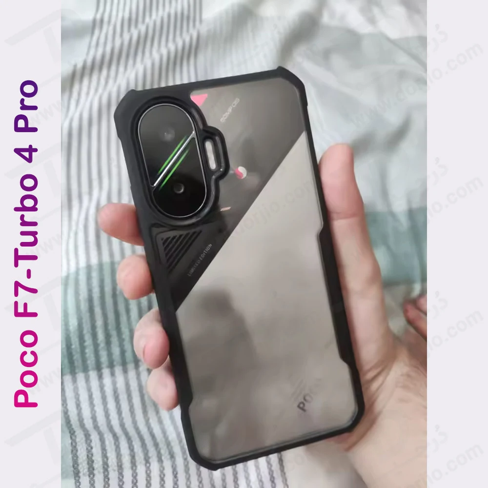 کریستال شیلد شفاف Poco F7 مارک XUNDD سری Beatle