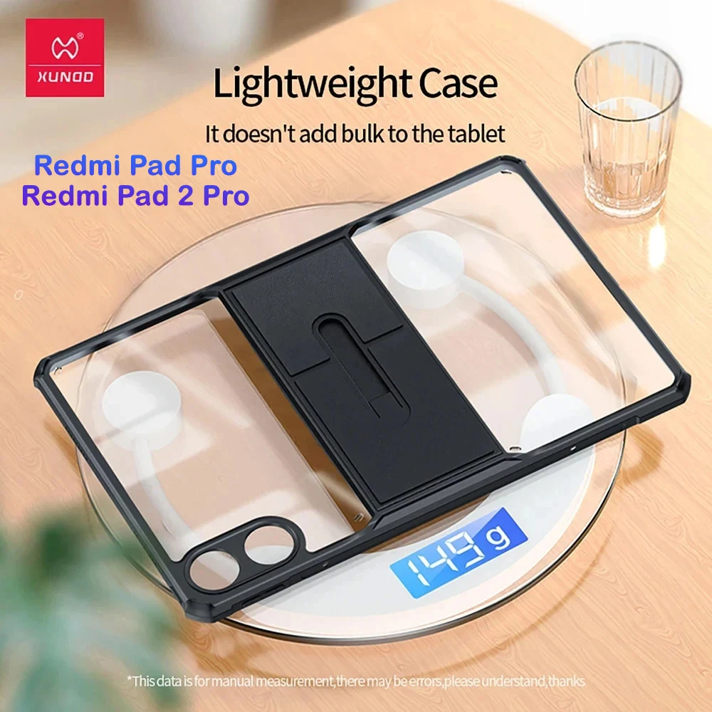 کریستال شیلد شفاف پایه دار تبلت Xiaomi Redmi Pad 2 Pro مارک XUNDD سری Beatle