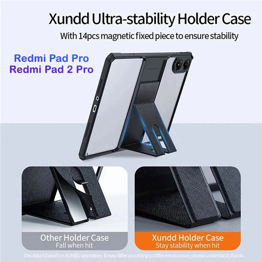 کریستال شیلد شفاف پایه دار تبلت Xiaomi Redmi Pad 2 Pro مارک XUNDD سری Beatle