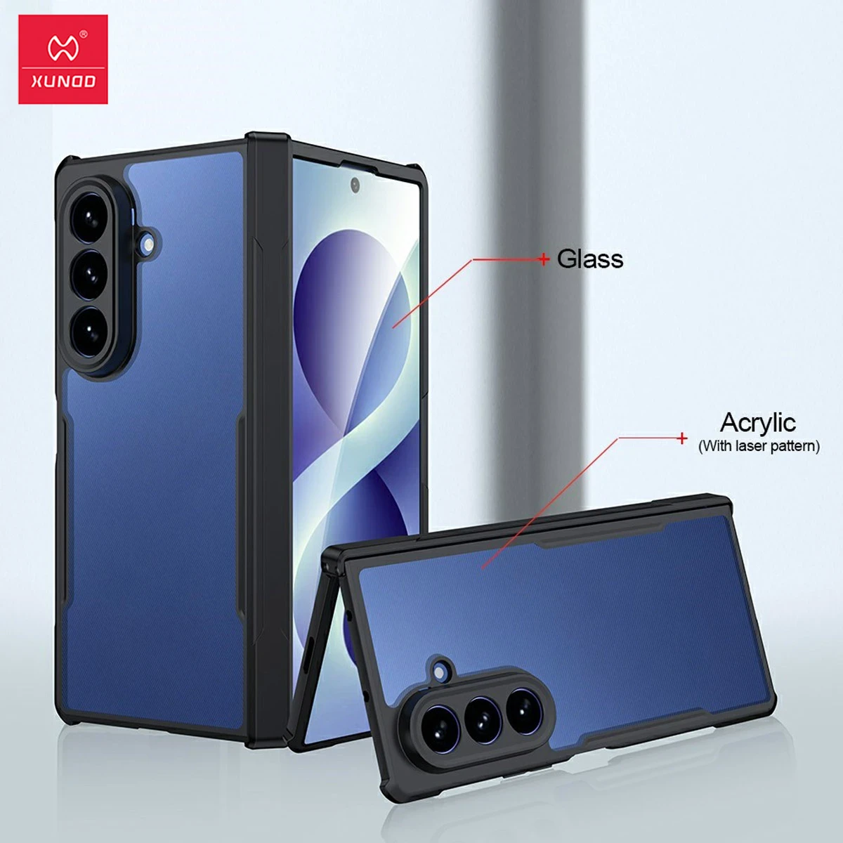 گارد کریستالی Galaxy Z Fold 8 Ultra مارک XUNDD سری Beatle