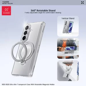گارد کریستالی با گلس صفحه نمایش بیرونی Galaxy Z Fold 8 Ultra مارک XUNDD سری Ultra-Thin Rotatable