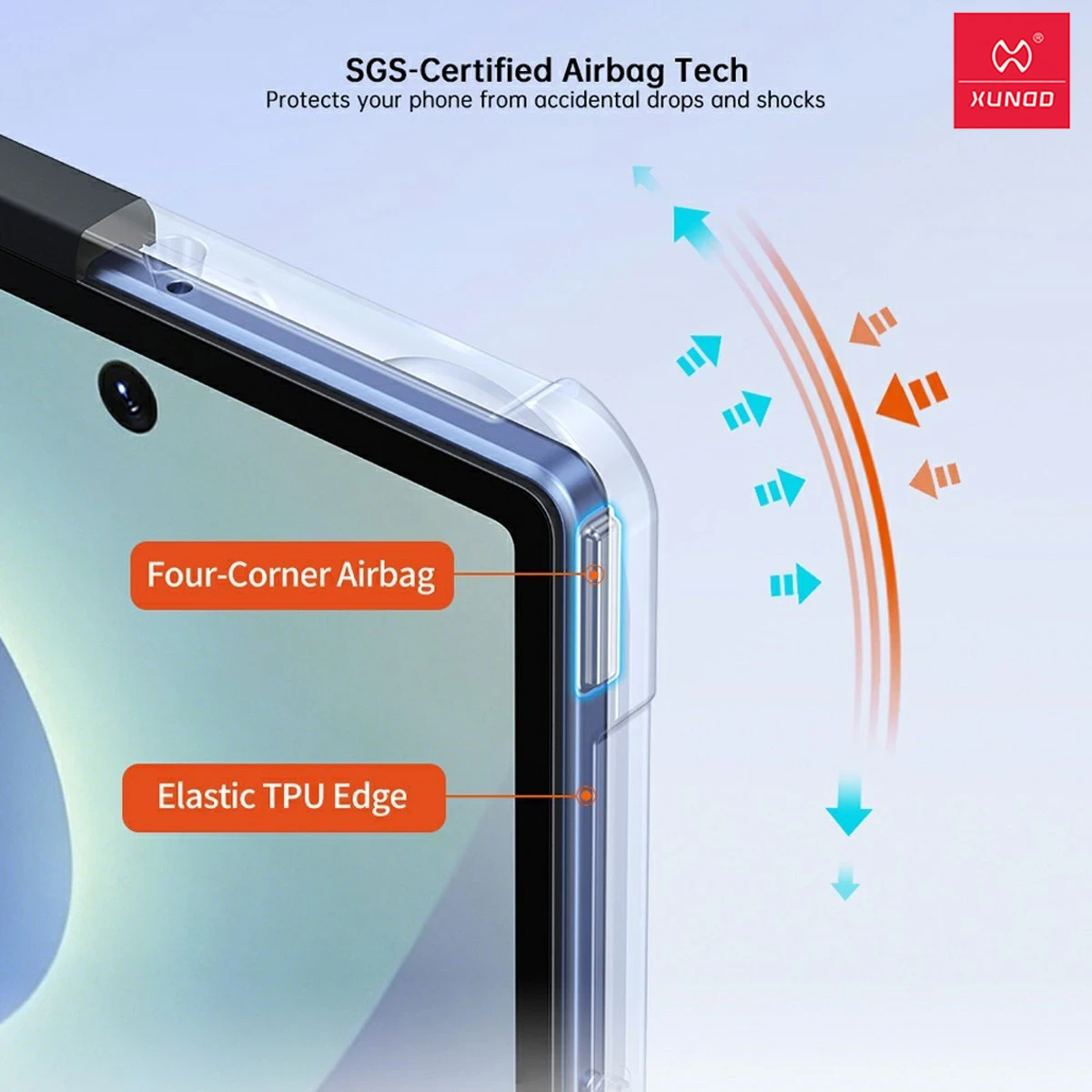 گارد کریستالی رینگ استند مگ سیف Galaxy Z Fold 8 Ultra مارک XUNDD سری Beatle Magnetic Holder