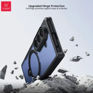 گارد کریستالی رینگ استند مگ سیف Galaxy Z Fold 8 Ultra مارک XUNDD سری Beatle Magnetic Holder