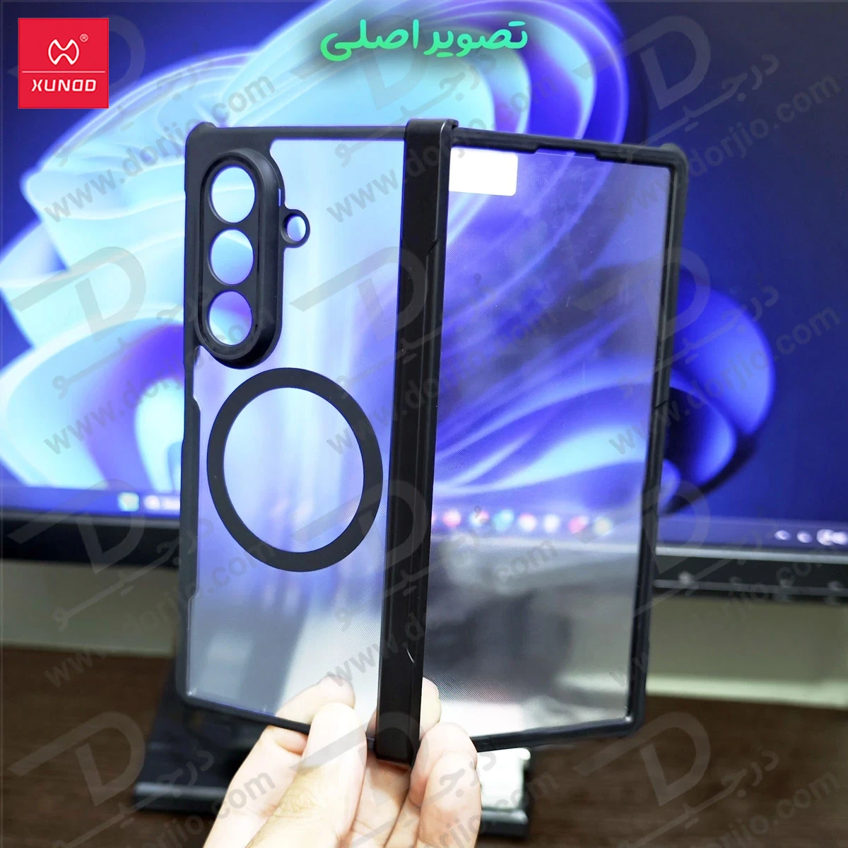 گارد کریستالی مگ سیف Galaxy Z Fold 8 Ultra مارک XUNDD سری Beatle Magnetic