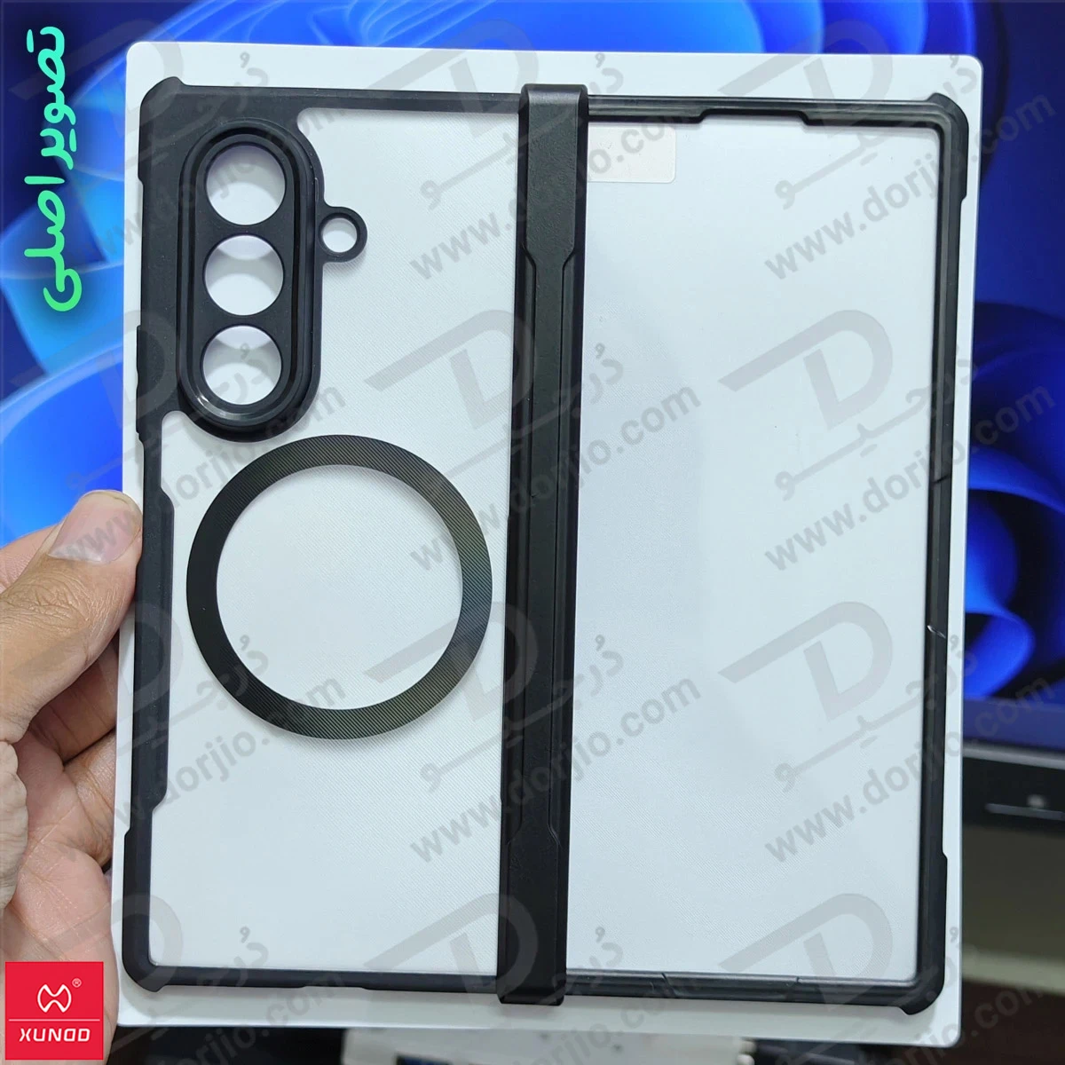 گارد کریستالی مگ سیف Galaxy Z Fold 8 Ultra مارک XUNDD سری Beatle Magnetic