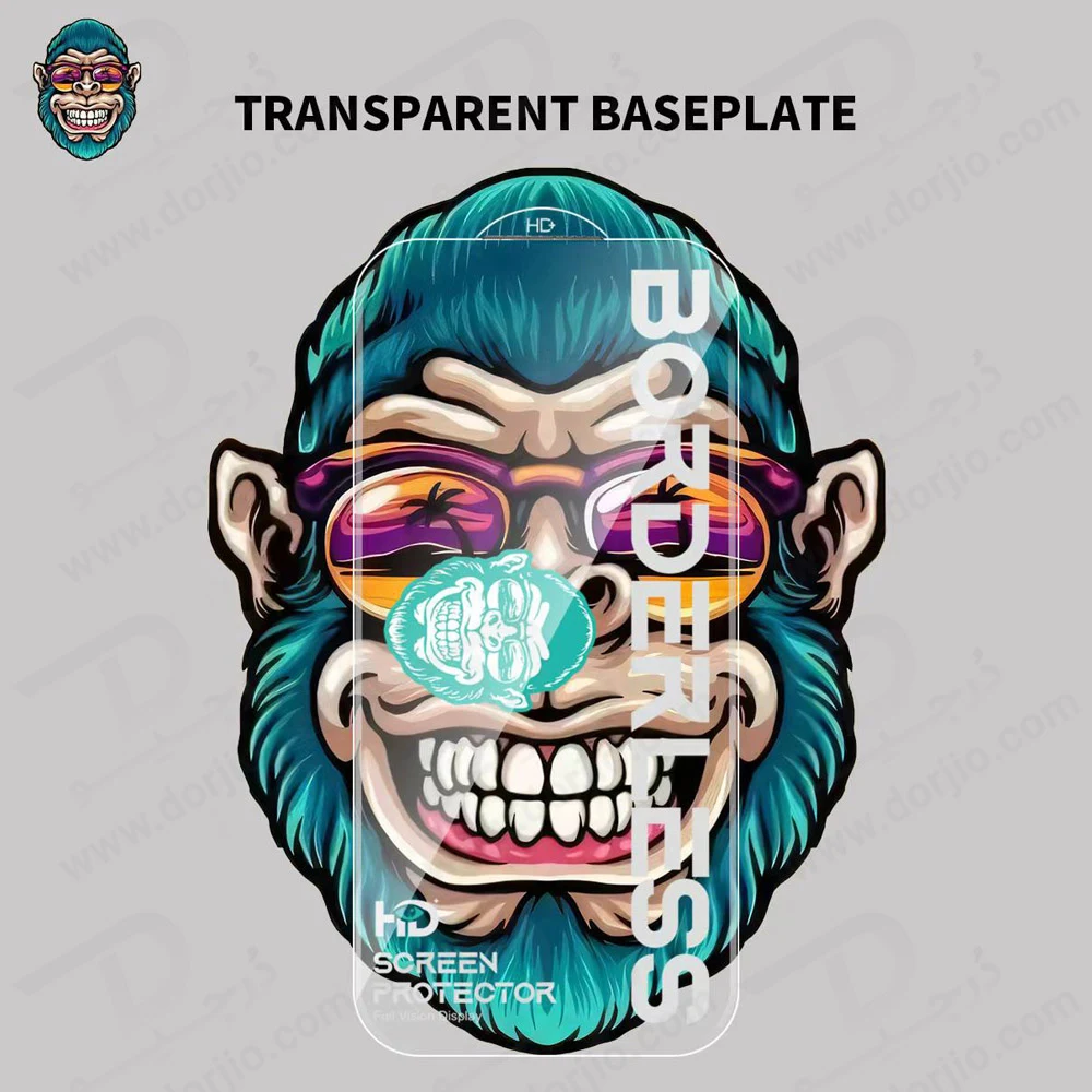گلس تمام شفاف Poco F9 Ultraمارک Monkey