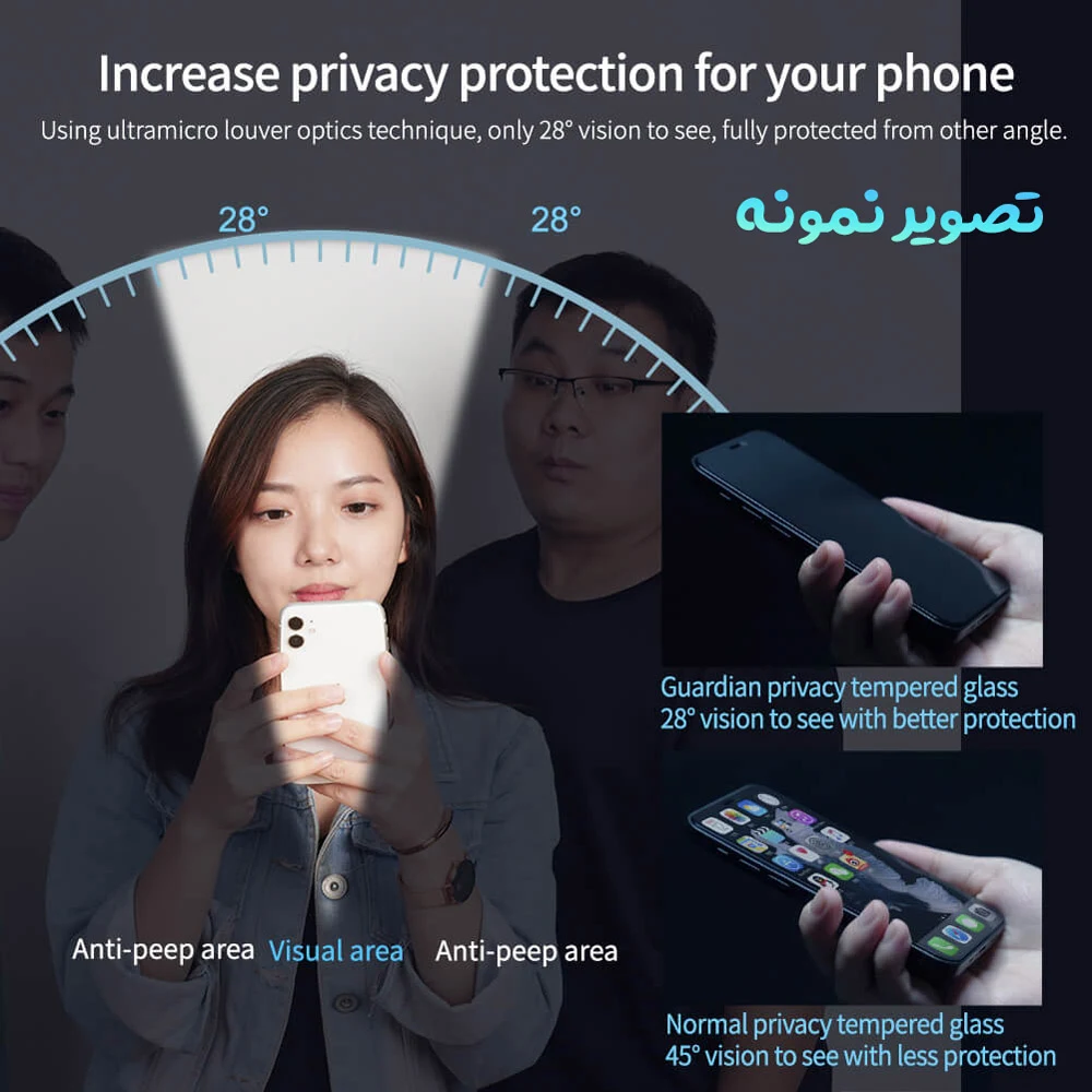 گلس حریم شخصی iPhone 17 مارک Monkey