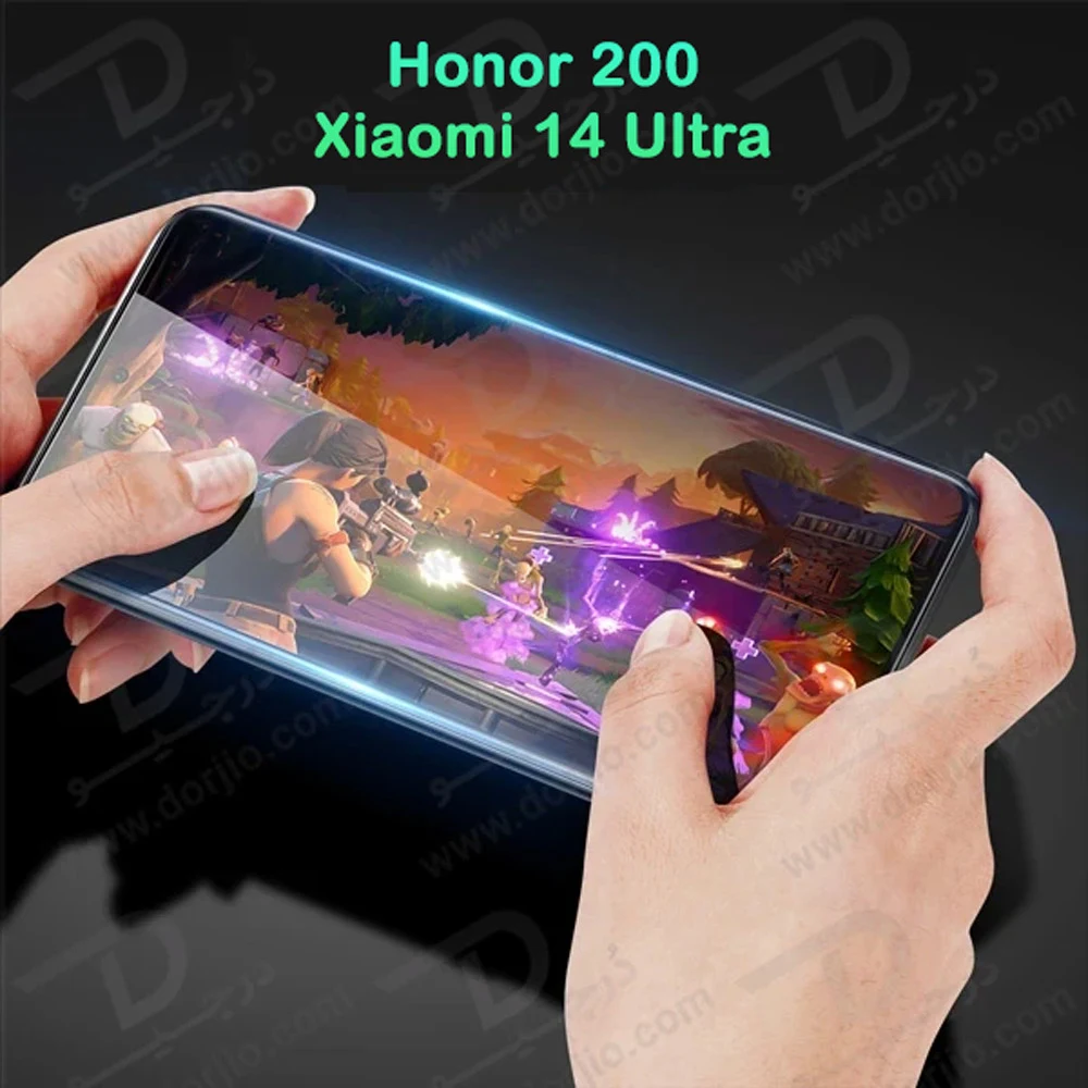 گلس شفاف Honor 200 مدل فول چسب