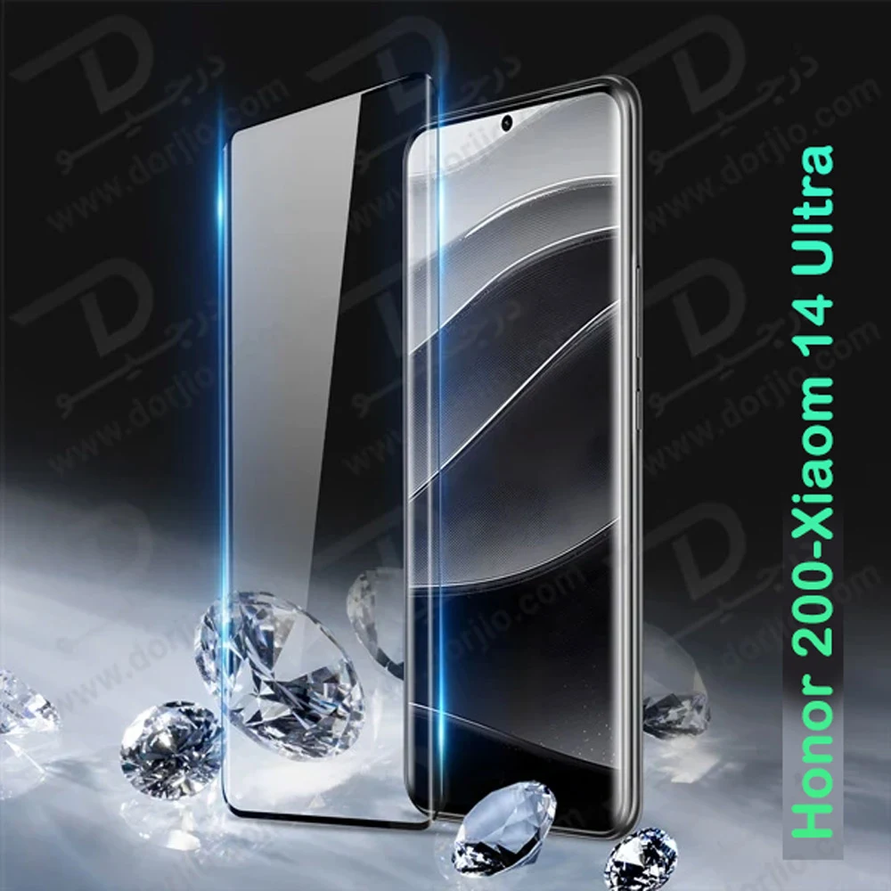 گلس شفاف Honor 200 مدل فول چسب