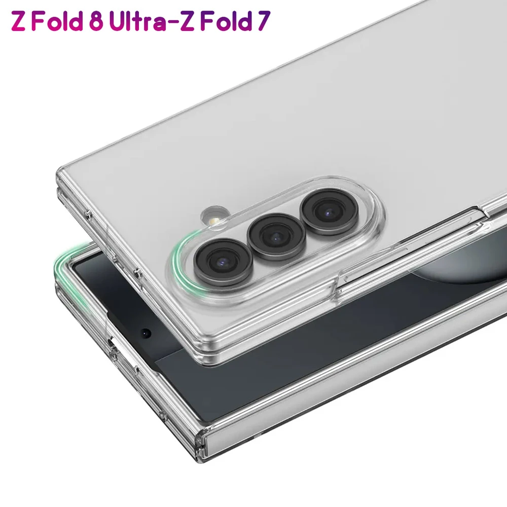 قاب Delgado تمام شفاف Galaxy Z Fold 8 Ultra مارک Green Lion