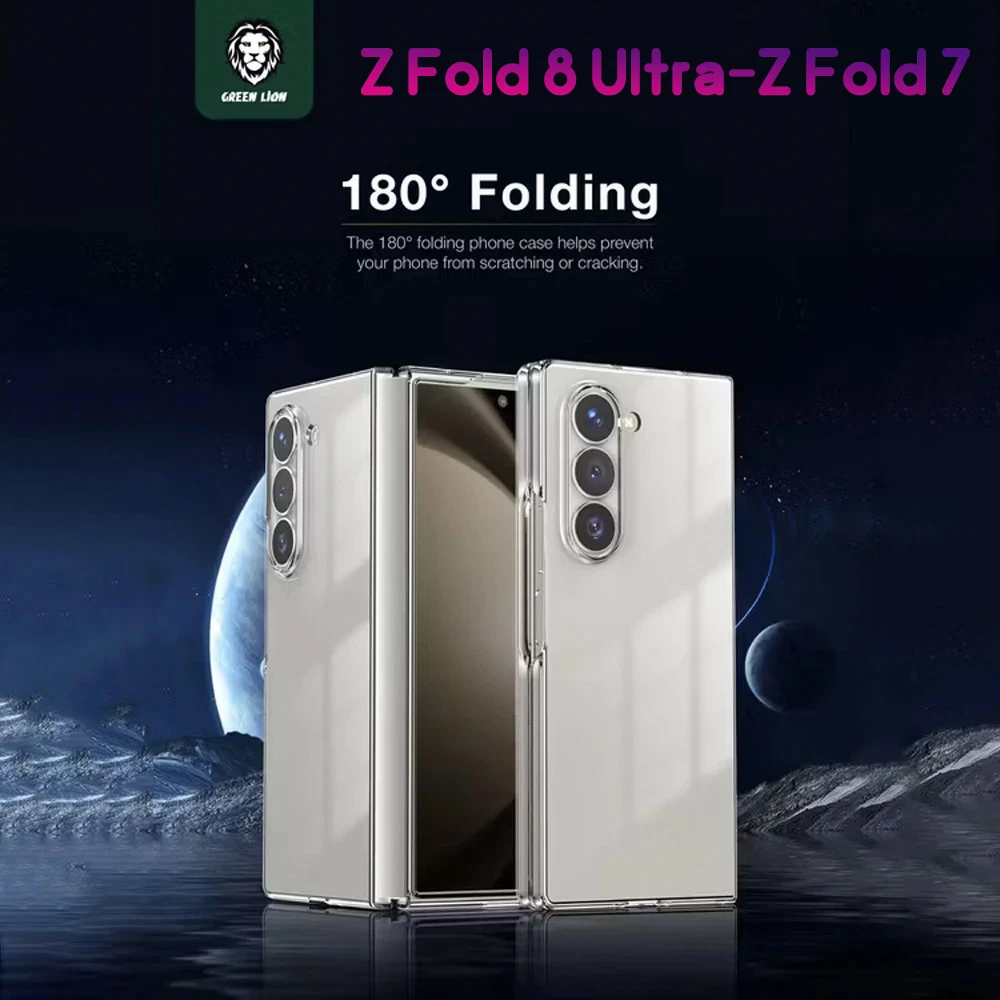 قاب Delgado تمام شفاف Galaxy Z Fold 8 Ultra مارک Green Lion