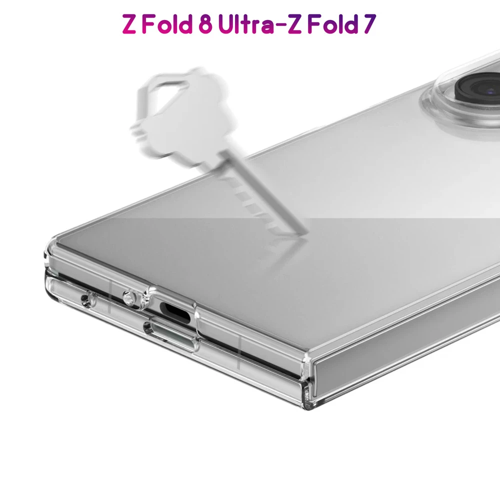 قاب Delgado تمام شفاف Galaxy Z Fold 8 Ultra مارک Green Lion