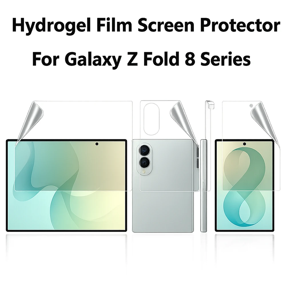 نانو برچسب شفاف 360 درجه صفحه نمایش ها و پشت گوشی Galaxy Z Fold 8 Ultra