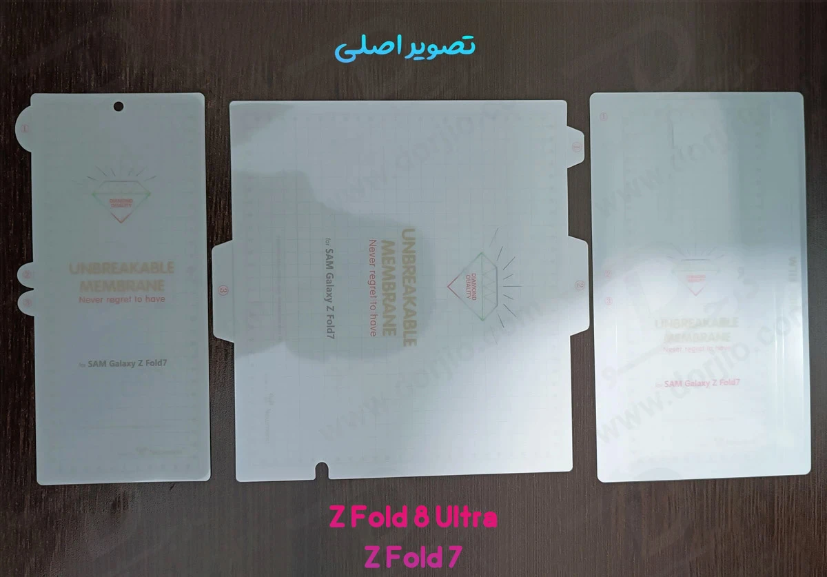 نانو برچسب شفاف 360 درجه صفحه نمایش ها و پشت گوشی Galaxy Z Fold 8 Ultra
