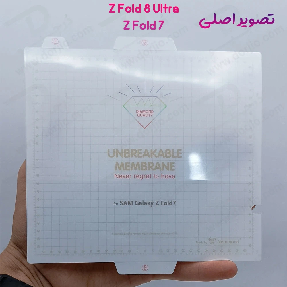 نانو برچسب شفاف 360 درجه صفحه نمایش ها و پشت گوشی Galaxy Z Fold 8 Ultra