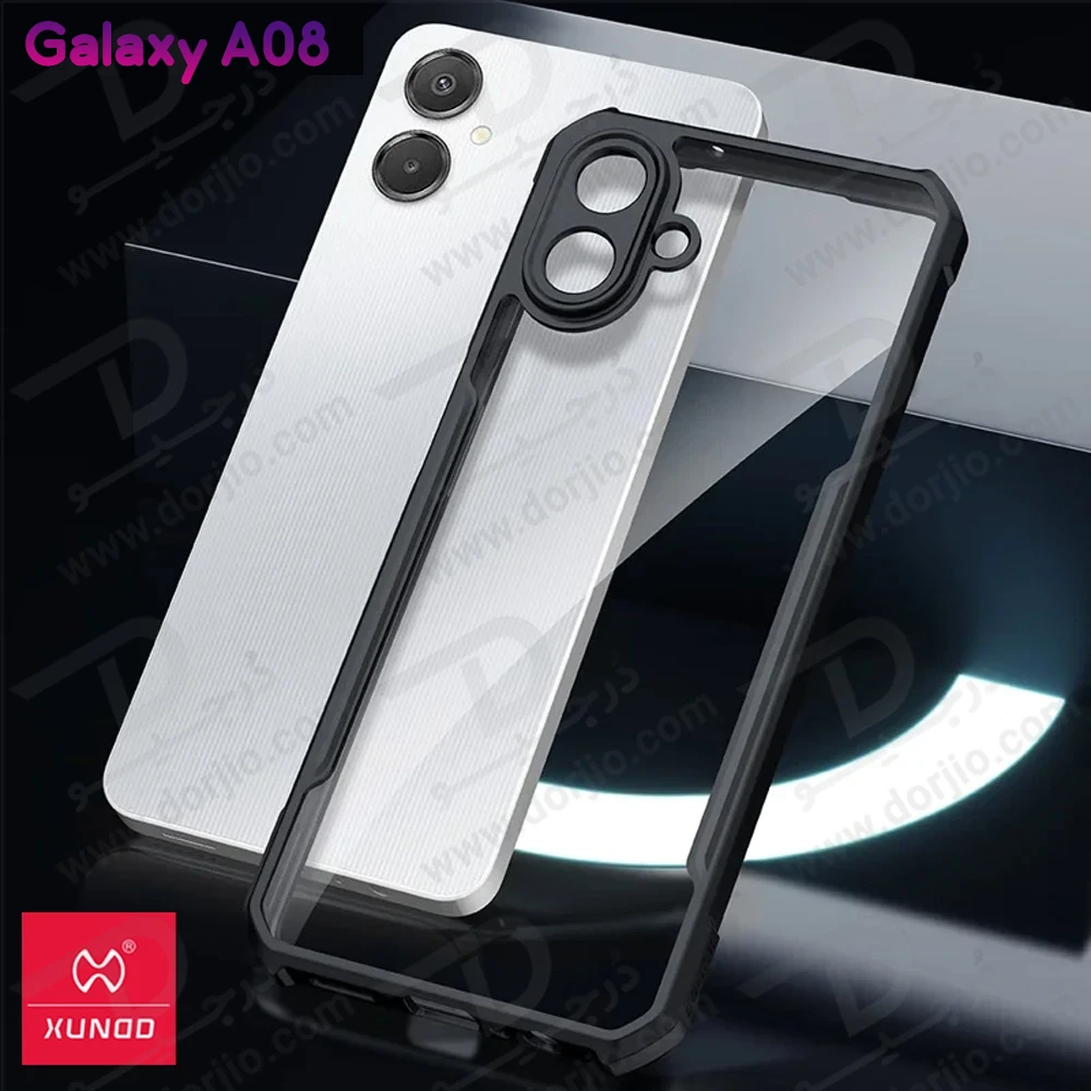 کریستال شیلد شفاف Galaxy A08 مارک XUNDD سری Beatle