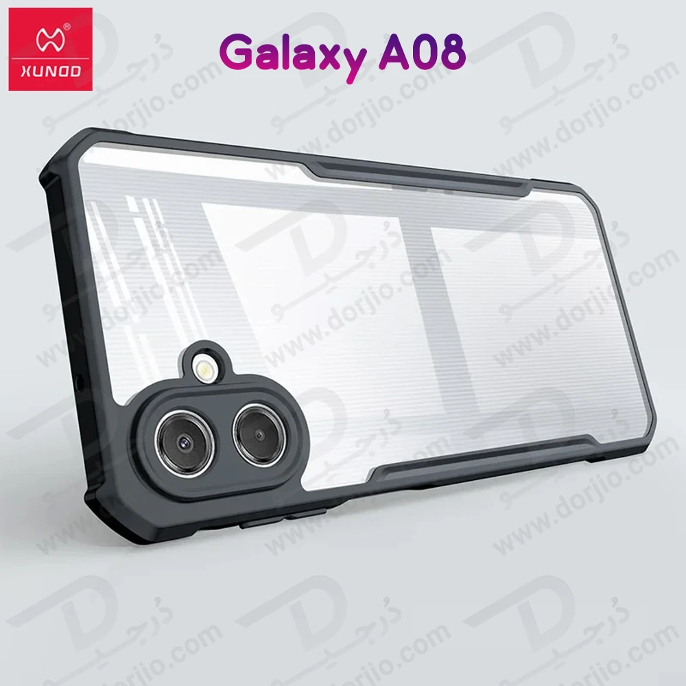 کریستال شیلد شفاف Galaxy A08 مارک XUNDD سری Beatle