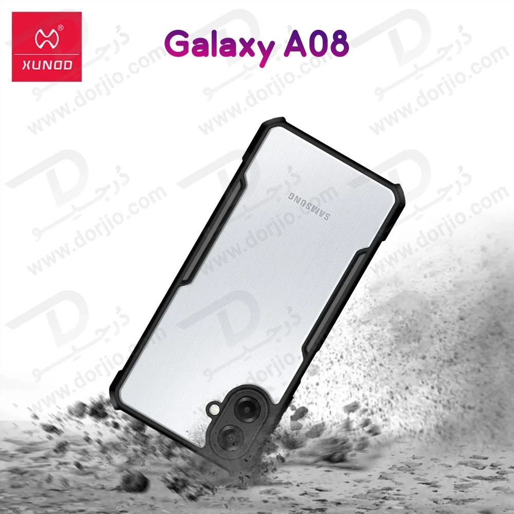 کریستال شیلد شفاف Galaxy A08 مارک XUNDD سری Beatle