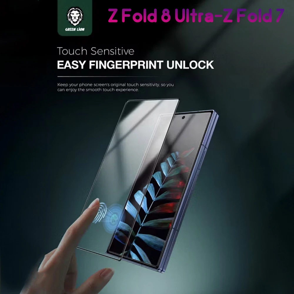 گلس شیشه‌ای و برچسب صفحه نمایش های Galaxy Z Fold 8 Ultra مارک Green Lion