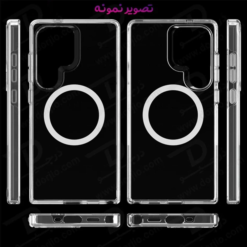 کریستال کاور شفاف مگنتی Galaxy S26 Ultra