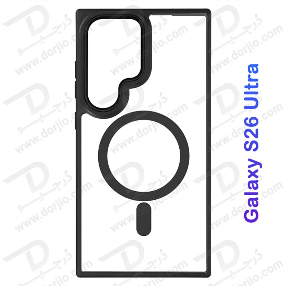 کریستال کاور شفاف مگنتی Galaxy S26 Ultra