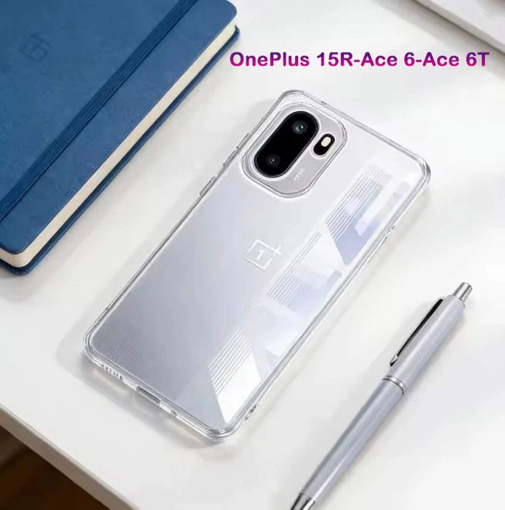 قاب شفاف تمام کریستالی OnePlus 15R مارک LEXOM