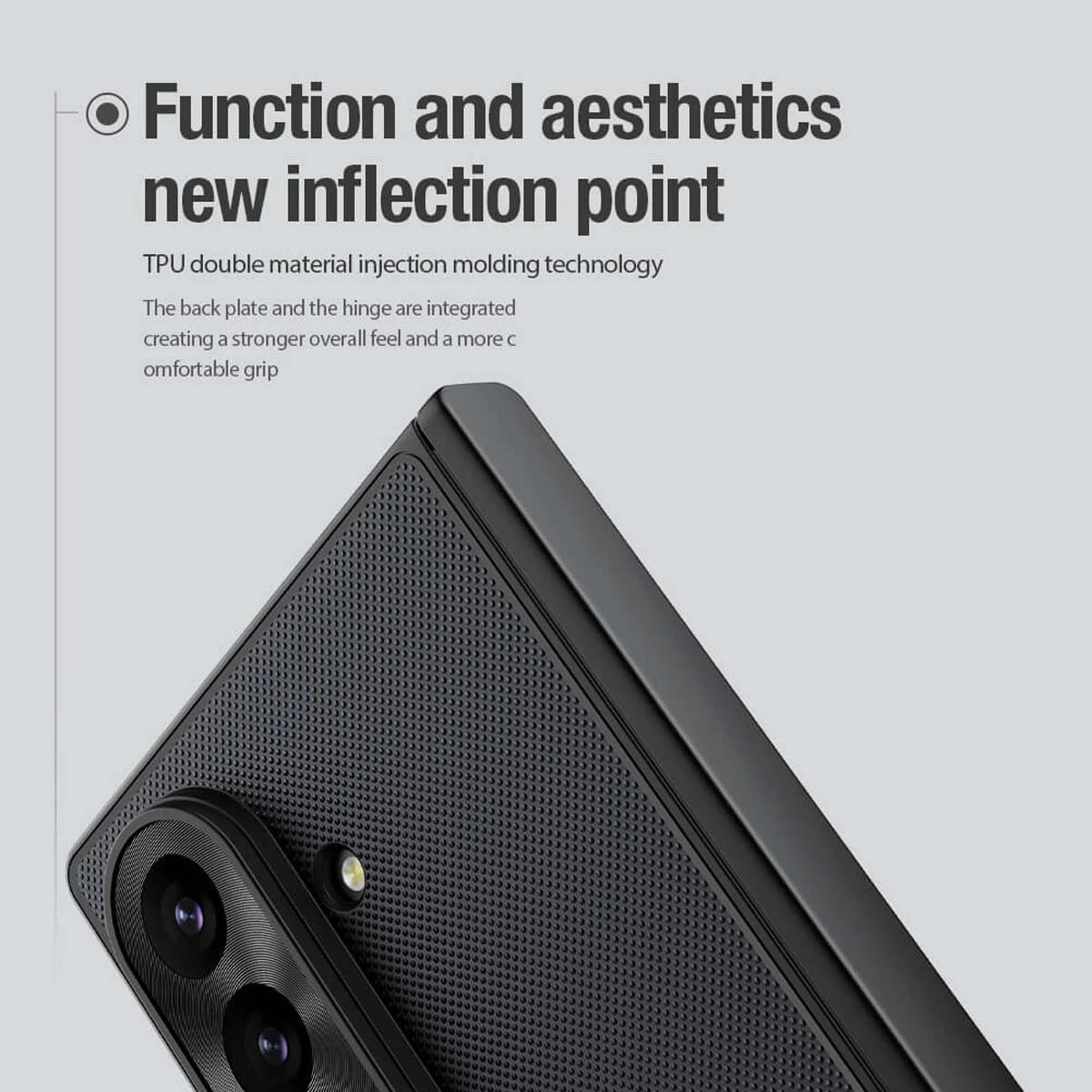 قاب دودی ضدضربه مگنتی Galaxy Z Fold 8 Ultra مارک نیلکین مدل Super Frosted Shield Fold