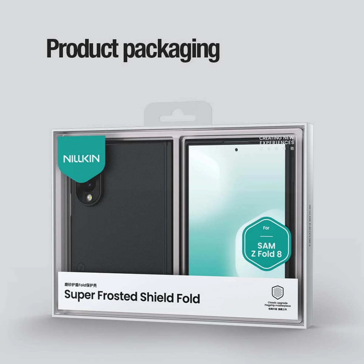 قاب دودی ضدضربه مگنتی Galaxy Z Fold 8 مارک نیلکین مدل Super Frosted Shield Fold