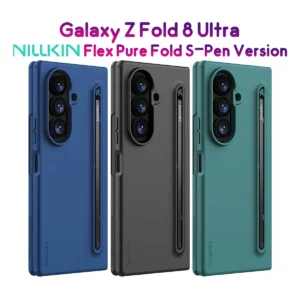 قاب سیلیکونی با قلم هوشمند Galaxy Z Fold 8 Ultra مارک نیلکین مدل Flex Pure Fold