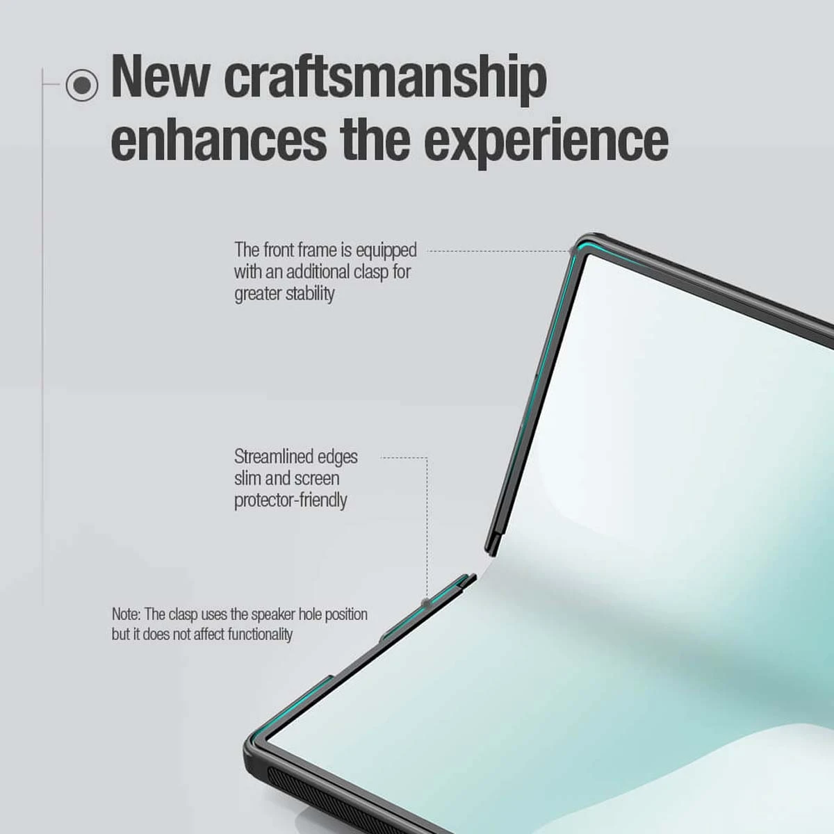 قاب ضدضربه مگنتی Galaxy Z Fold 8 Ultra مارک نیلکین مدل Super Frosted Shield Fold