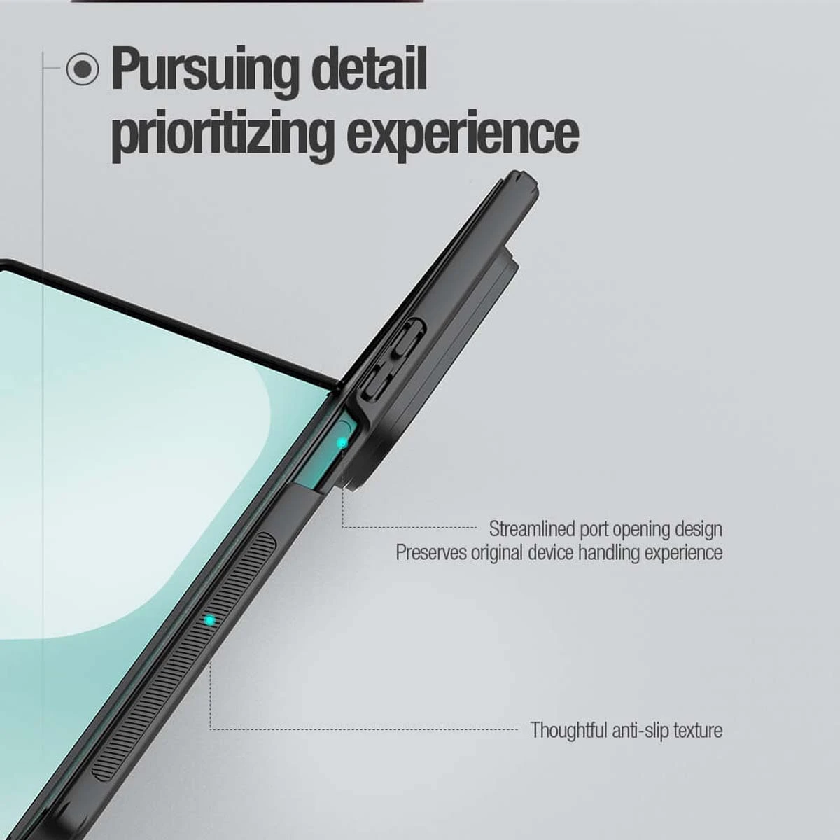 قاب ضدضربه مگنتی Galaxy Z Fold 8 Ultra مارک نیلکین مدل Super Frosted Shield Fold