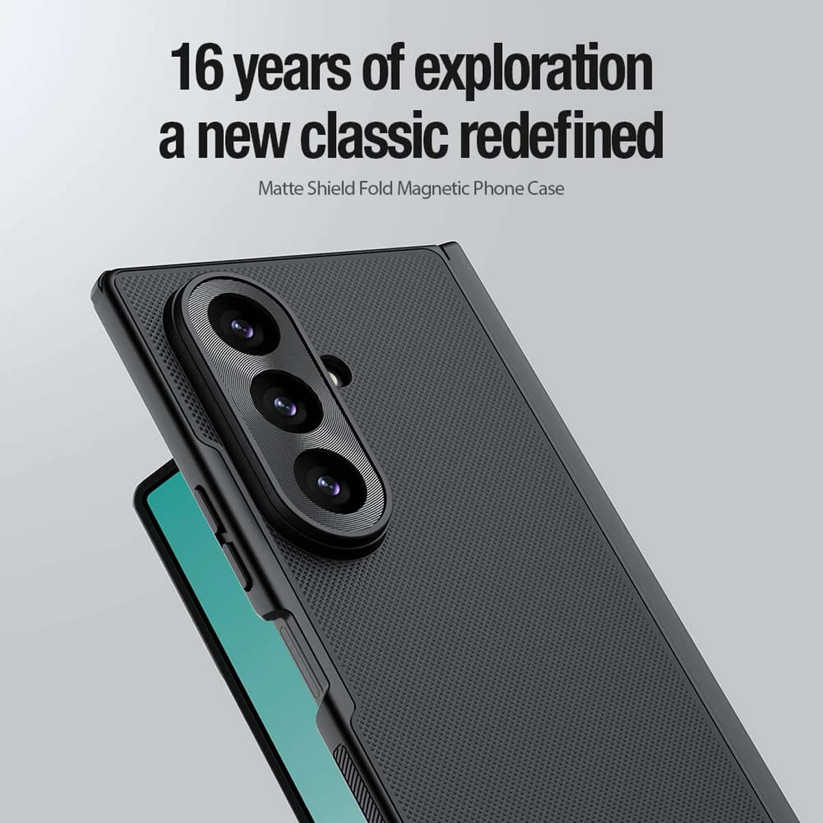 قاب ضدضربه مگنتی Galaxy Z Fold 8 Ultra مارک نیلکین مدل Super Frosted Shield Fold
