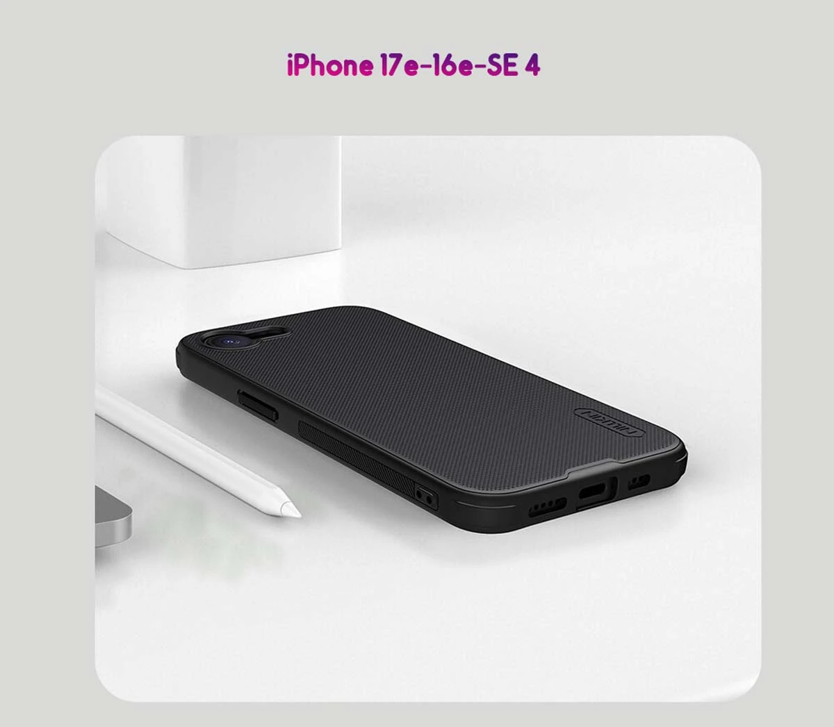 قاب ضدضربه مگنتی iPhone 17e مارک نیلکین مدل Super Frosted Shield Pro Magnetic