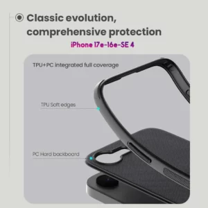 قاب ضدضربه مگنتی iPhone 17e مارک نیلکین مدل Super Frosted Shield Pro Magnetic