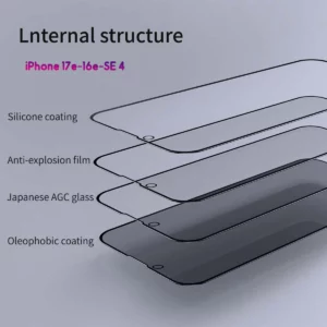 گلس حریم شخصی با ابزار مخصوص نصب iPhone 17e مارک نیلکین مدل Guardian