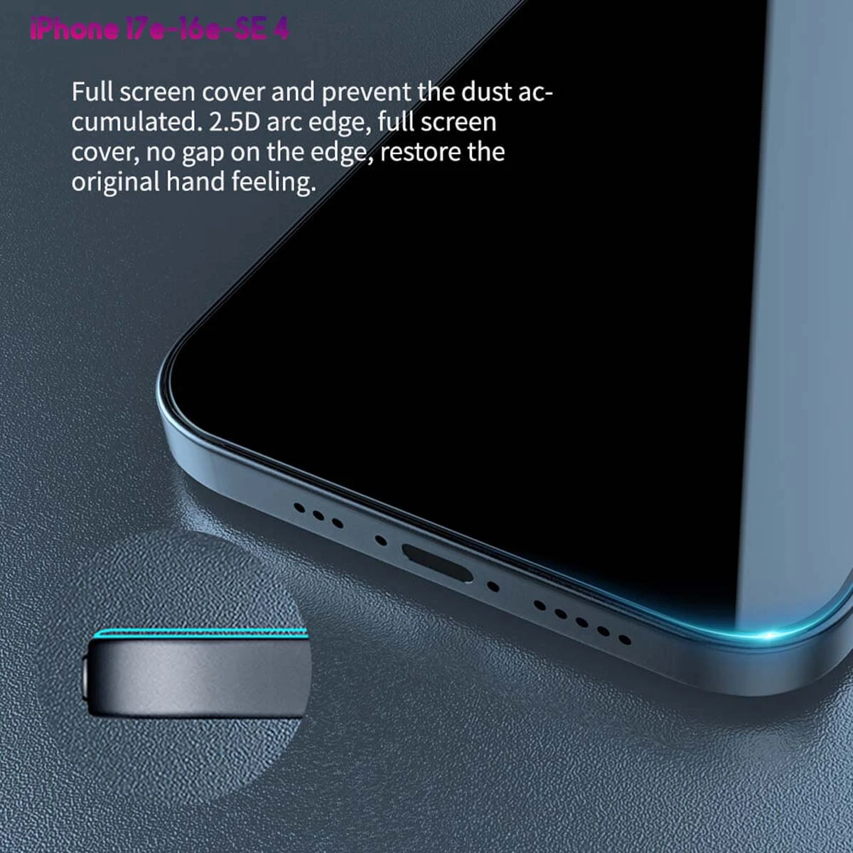 گلس حریم شخصی با ابزار مخصوص نصب iPhone 17e مارک نیلکین مدل Guardian گلس حریم شخصی با ابزار مخصوص نصب iPhone 17e مارک نیلکین مدل Guardian