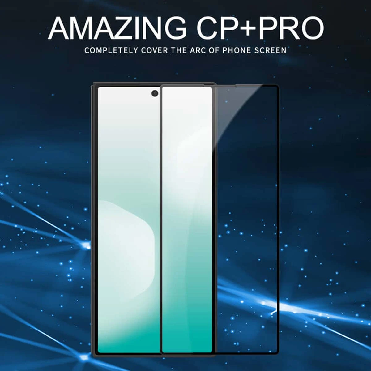 گلس شیشه ای Galaxy Z Fold 8 Ultra مارک نیلکین مدل CP+PRO برای صفحه نمایش بیرونی