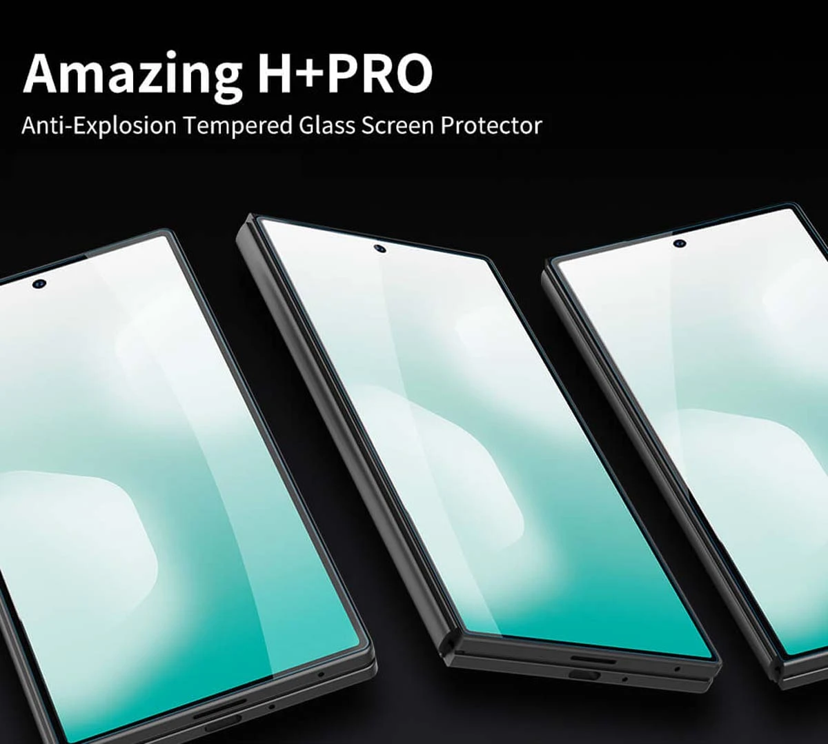 گلس شیشه‌ای Galaxy Z Fold 8 Ultra مارک نیلکین مدل H+Pro برای صفحه نمایش بیرونی