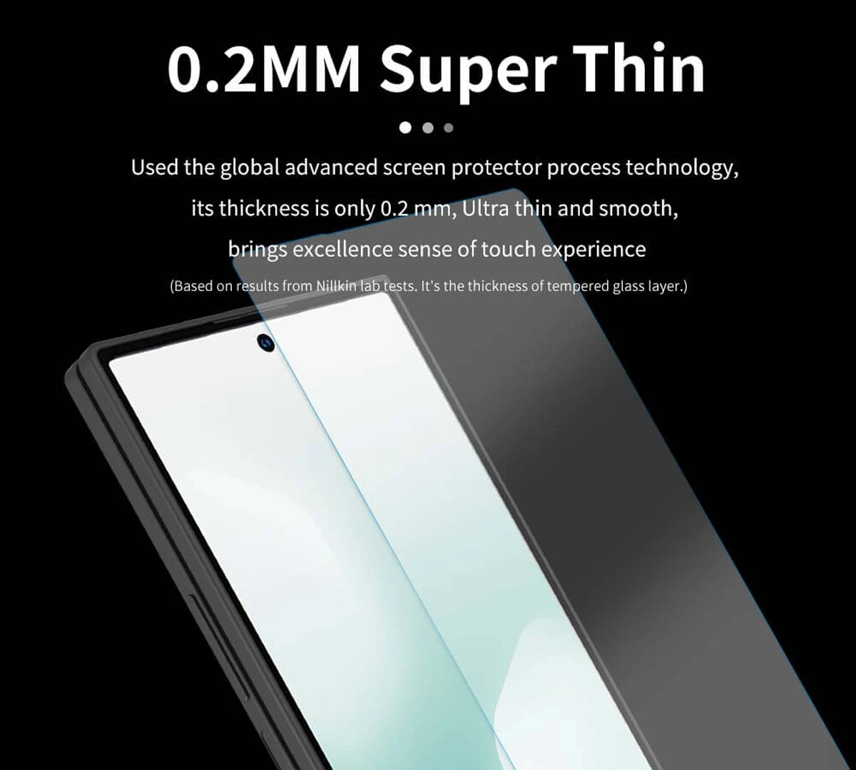 گلس شیشه‌ای Galaxy Z Fold 8 Ultra مارک نیلکین مدل H+Pro برای صفحه نمایش بیرونی
