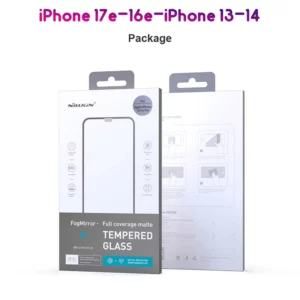 گلس مات تمام صفحه iPhone 17e مارک نیلکین مدل FogMirror Matte با ابزار نصب آسان